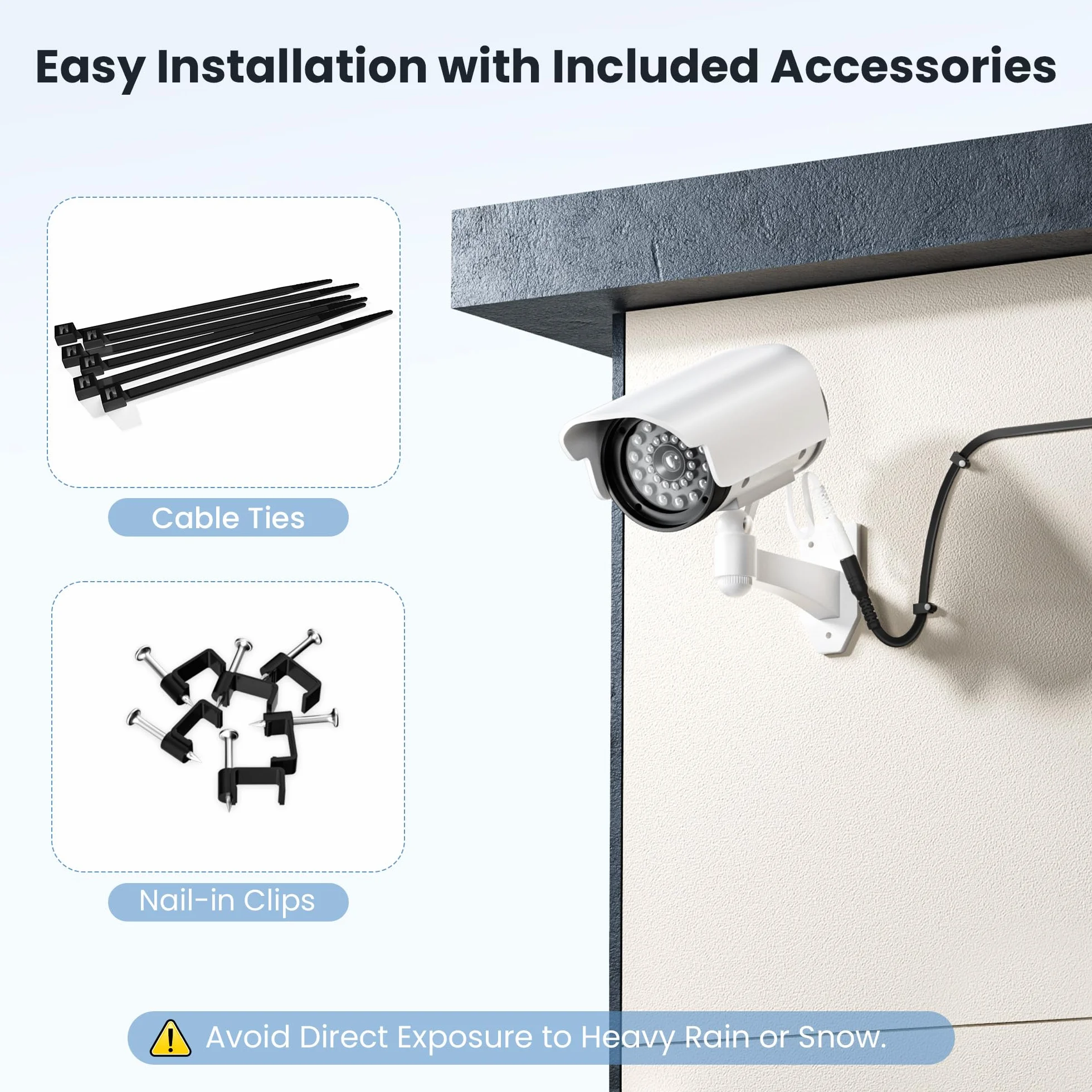 Itramax Przedłużacz DC 3M 12V 2Pack, adapter zasilacza DC 2.1mm x 5.5mm, przedłużacz płaski, kabel z gniazdem 5521 na wtyczkę do kamer CCTV, kamer IP, DVR i innych urządzeń 5V 9V