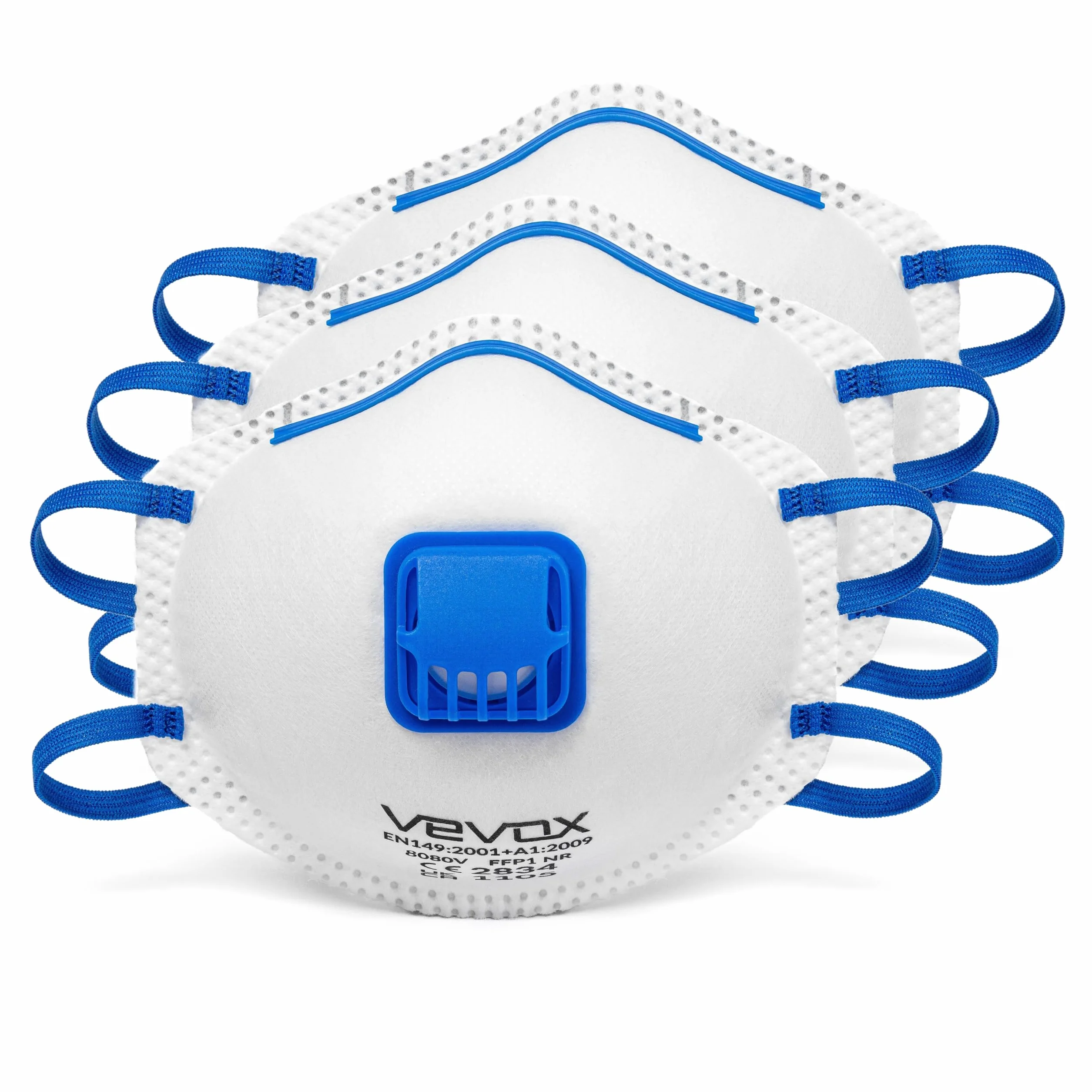 VEVOX® Respirator FFP3, FFP2, FFP1, A1P2 lub ABEK1P2 - w zestawach po 5, 10 lub 20 sztuk - Maska przeciwgazowa - - Maska malarska - Przemysłowa maska ochronna