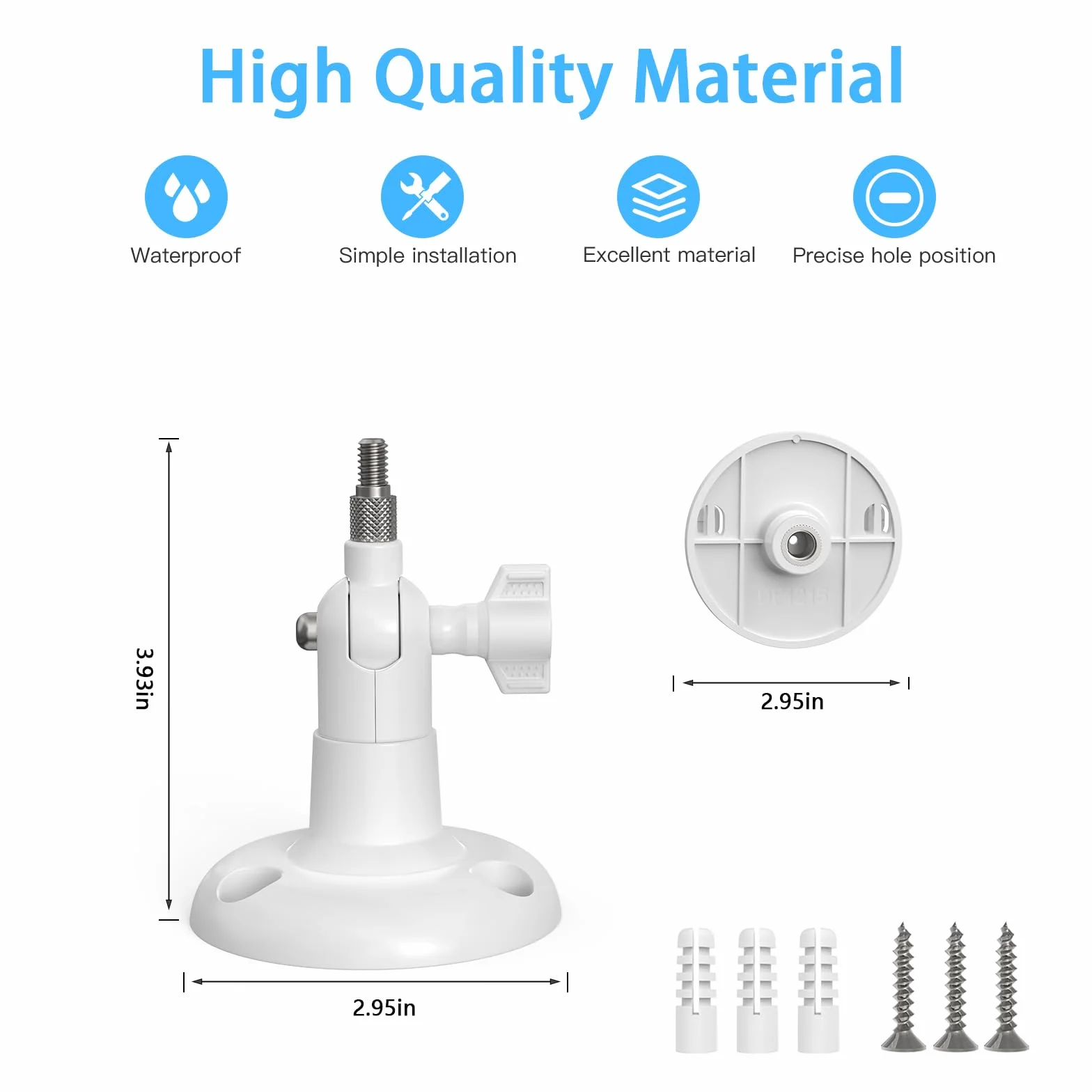 HOLACA Uchwyt ścienny kompatybilny z eufy Security Indoor Cam C210/C220/E30 (kamera nie wchodzi w zakres dostawy), uchwyt ścienny
