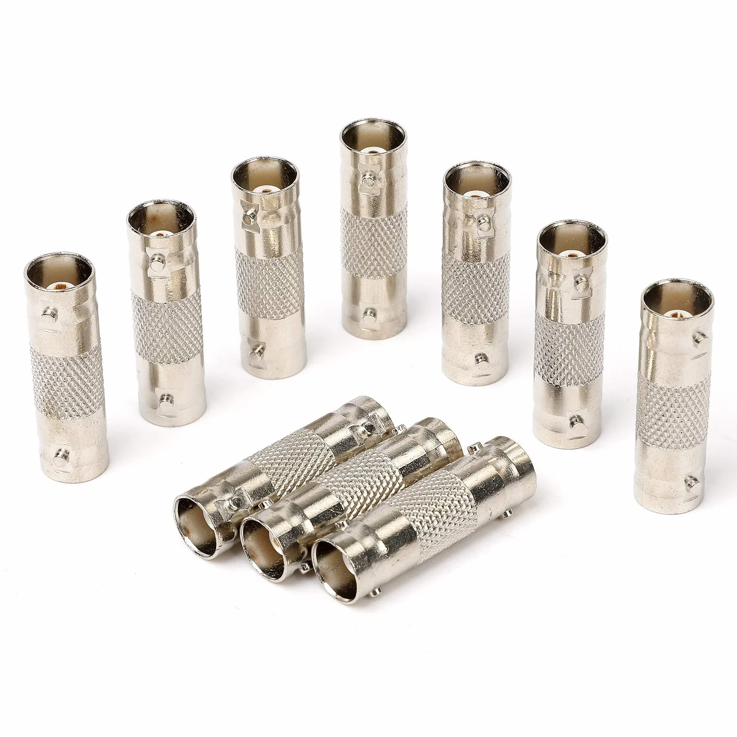 Hyber&Cara Gniazdo BNC na gniazdo BNC adapter do kabla BNC/SDI kamera monitorująca CCTV, 10 sztuk