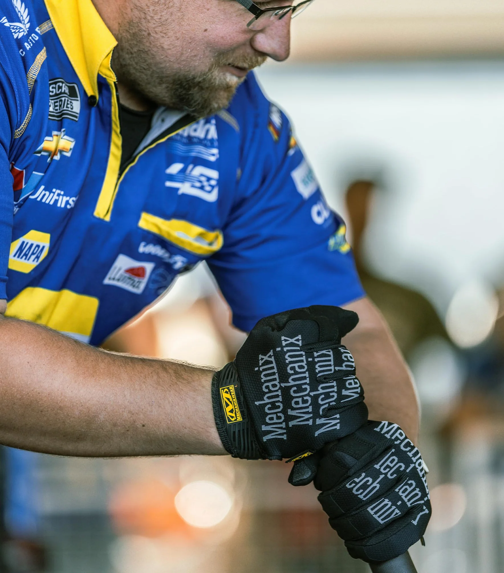 Mechanix Wear Oryginalne rękawice robocze (średnie, czarne)