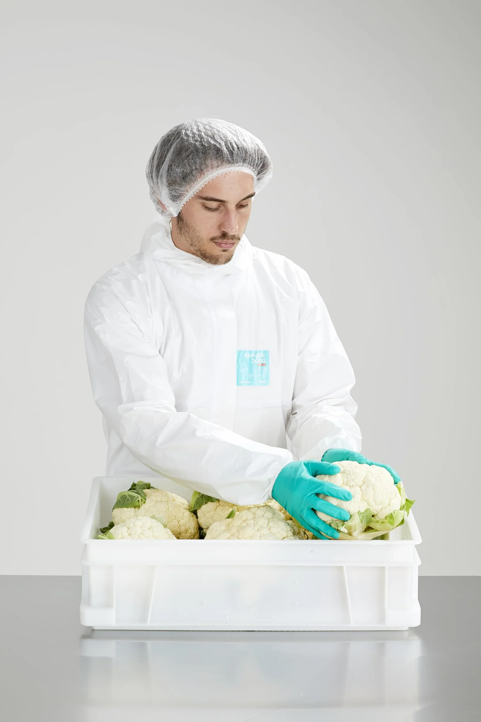 Ansell AlphaTec 37-300 Damskie I Męskie,Odporne Na Chemikalia Rękawice Robocze,Przetwórstwo Spożywcze,Sprzątanie Domów,Cienki Nitryl,Precyzja Działania I Chwytność,Zielone,L (12 par)