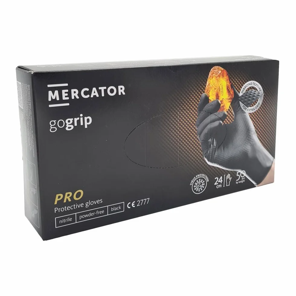 MERCATOR MER20311 Rękawiczki jednorazowe czarny