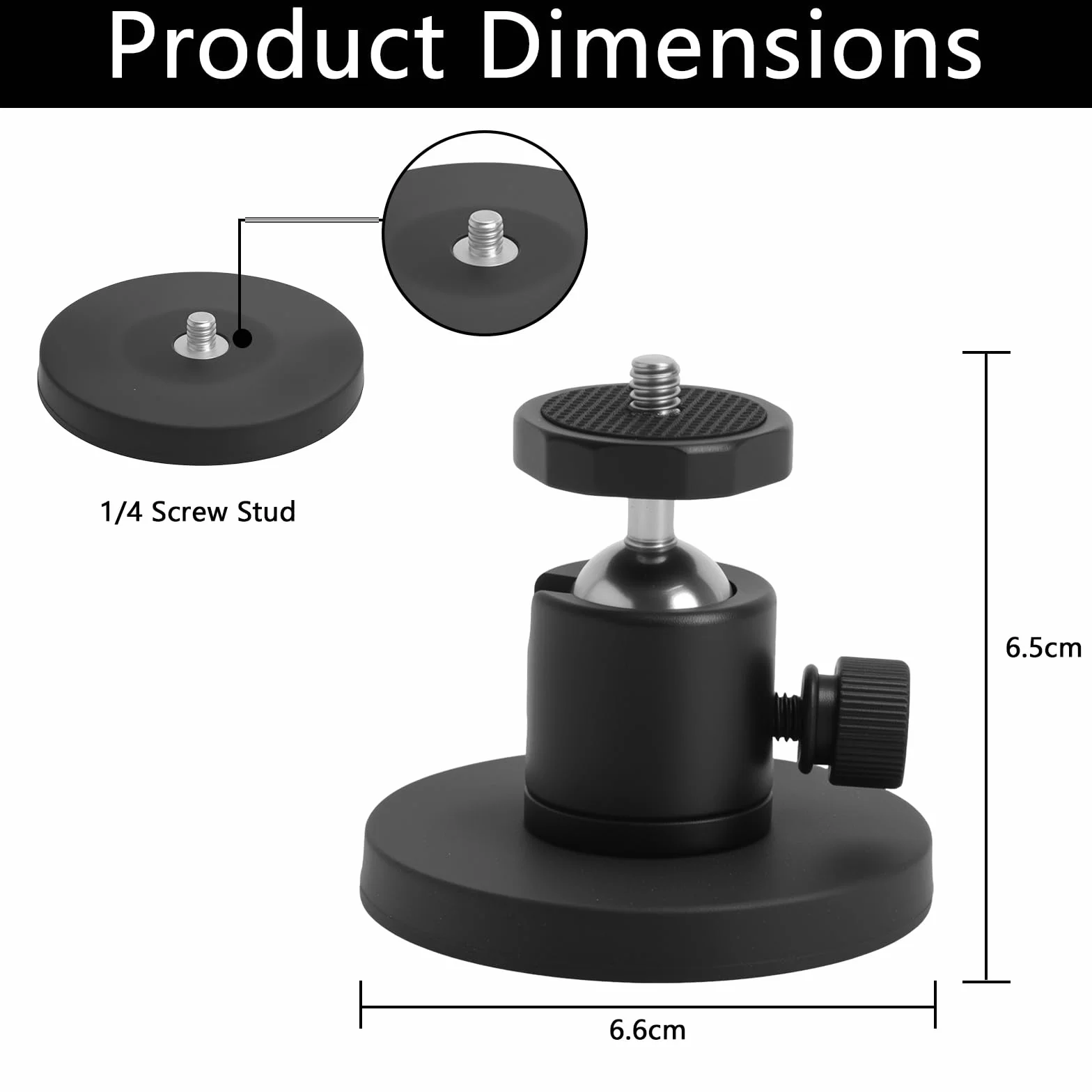Magnetyczny uchwyt ścienny kompatybilny z Ring Stick Up Cam/Pro/Plus/2/3/kamera outdoorowa/Eufy/Arlo, kamera monitorująca, 15 kg, duża siła magnetyczna 360°, regulowana kamera, uchwyt ścienny bez