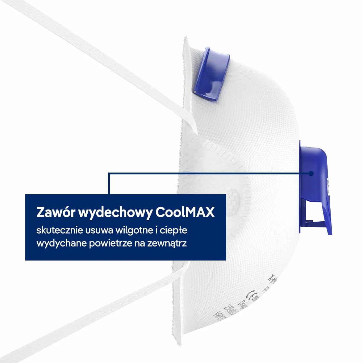 Dräger X-plore 1310 V FFP1 maska oddechowa z zaworem, jednorazowa maska przeciwpyłowa przeciwko nietoksycznym pyłom i cząsteczkom dymu, rozmiar uniwersalny, 3 sztuki
