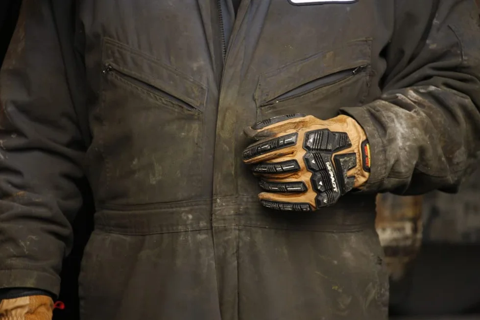 Mechanix Wear: Durahide M-Pact Driver F9-360 skórzane rękawice robocze: dookoła A9 odporność na przecięcie, odporność na ścieranie, ochrona przed uderzeniami (XL, brązowe)