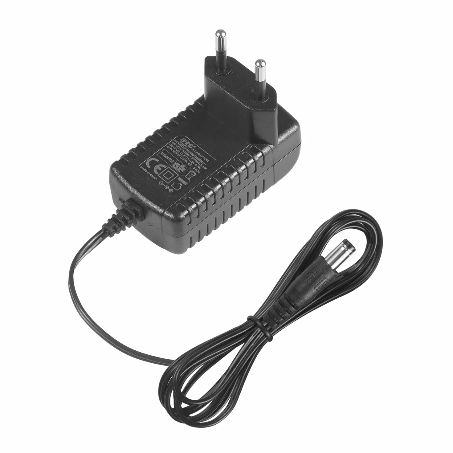 AC do DC 12 V 0,5 A zasilacz sieciowy, wtyczka 5,5 mm x 2,1 mm z końcówkami wtykowymi 3,5 mm x 1,35 mm, do kamery CCTV LED String Light