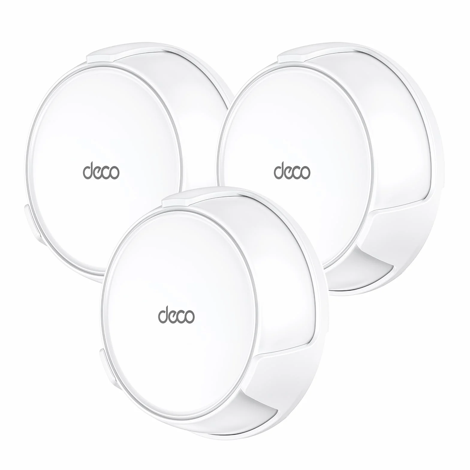 XLTTYWL Deco zestaw do montażu ściennego WiFi 7, Deco BE23/BE25/BE3600/BE5000, uchwyt do montażu routera optymalizuje przestrzeń i zarządzanie kablami do dwupasmowego systemu Wi-Fi TP Decos 7 (biały