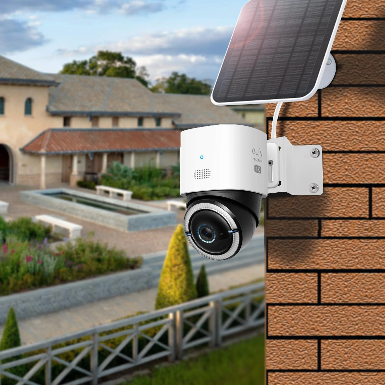 WiTi Metalowy wspornik narożny do eufy soloCam s340, aby uzyskać szerszy zakres widzenia 270° po obu stronach naroża ściany zewnętrznej, wspornik do kamery PTZ z powłoką antykorozyjną do wnętrz i na