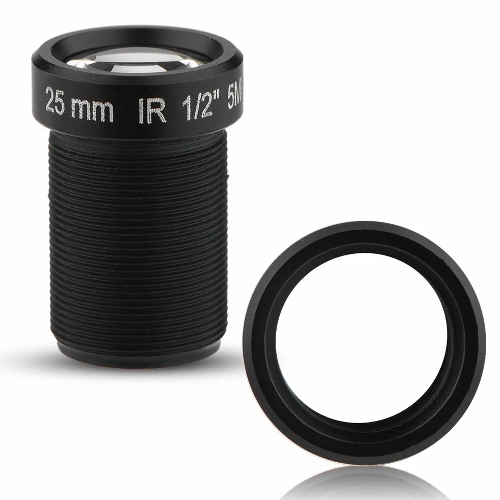 25 mm obiektyw kamery CCTV 1/2'' kamera bezpieczeństwa obiektyw bardzo wyraźny 5 milionów pikseli, do kamery WiFi