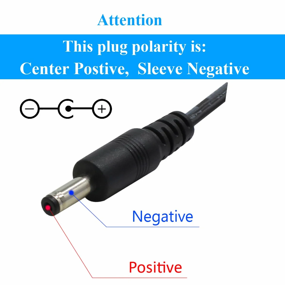 AC do DC 12 V 0,5 A zasilacz sieciowy, wtyczka 5,5 mm x 2,1 mm z końcówkami wtykowymi 3,5 mm x 1,35 mm, do kamery CCTV LED String Light