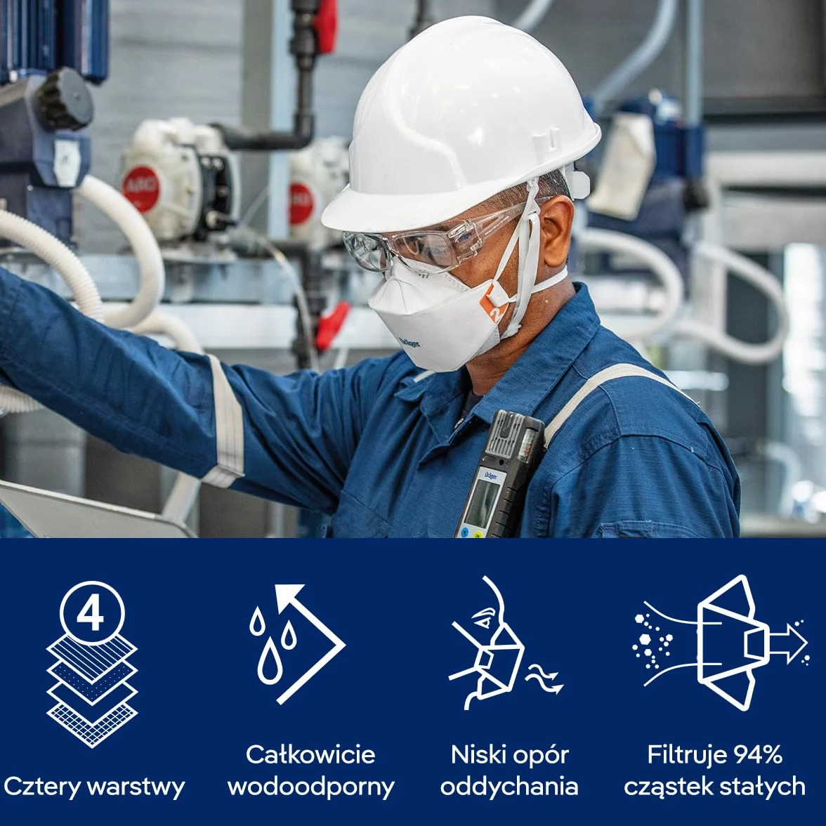 Dräger X-plore 1920 | maska przeciwpyłowa | rozmiary S i M/L | 20 sztuk | maska ochronna FFP2 | rozmiar M/L, 20 sztuk