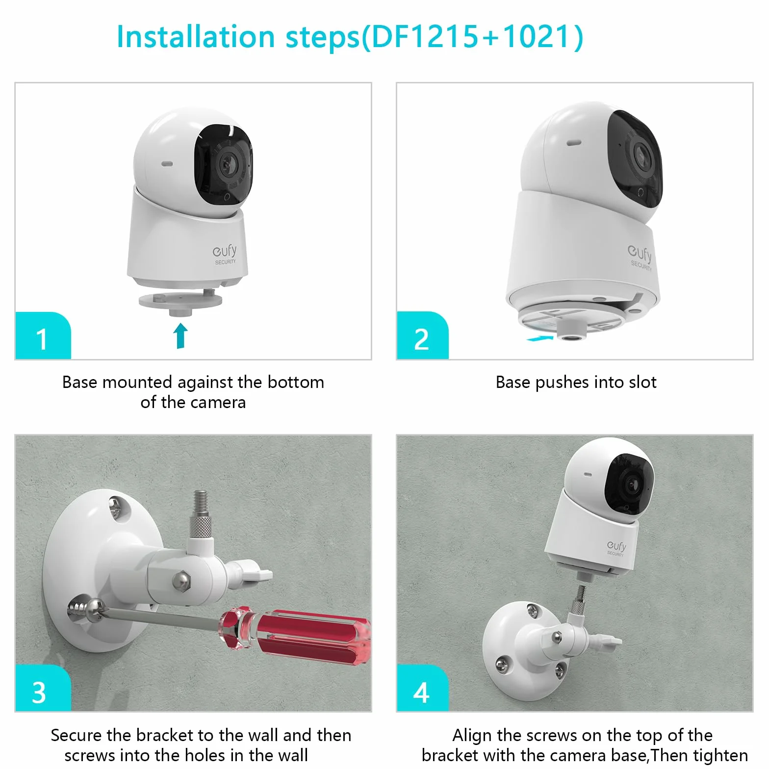 HOLACA Uchwyt ścienny kompatybilny z eufy Security Indoor Cam C210/C220/E30 (kamera nie wchodzi w zakres dostawy), uchwyt ścienny