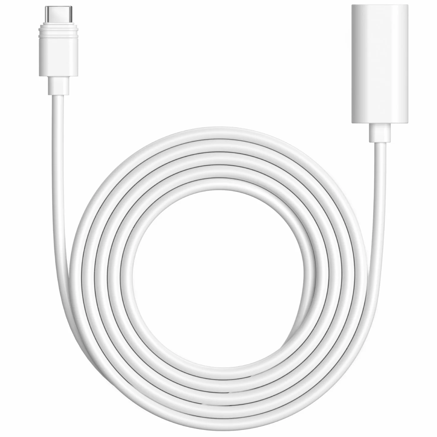 TUSITA 10 ft. USB-C Przedłużacz Kabel - Kompatybilny z Ring USB-C Solar Panel, Kamer Bezpieczeństwa