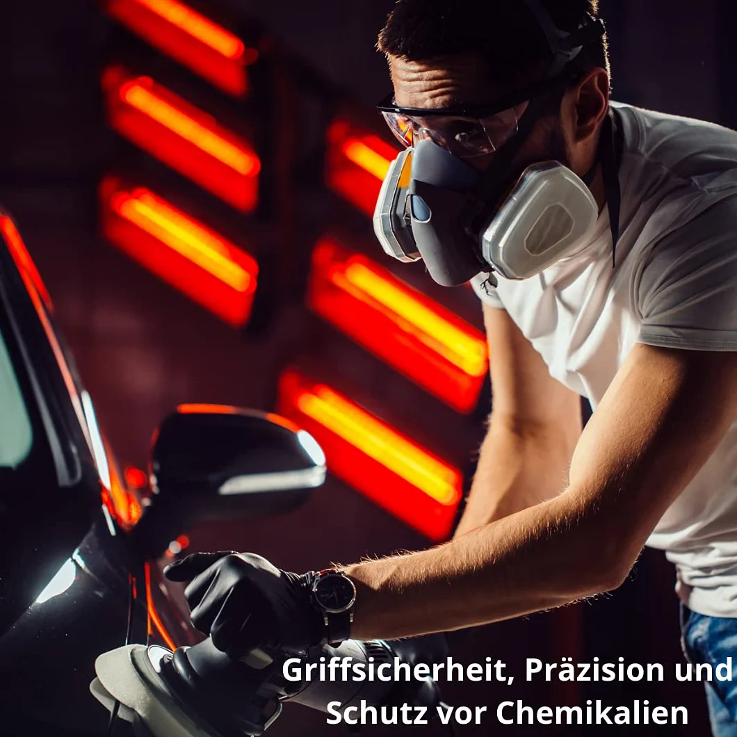 Mercator Rękawice nitrylowe POWERGRIP, bezpudrowe, pomarańczowe, rozmiar: M - 50 sztuk