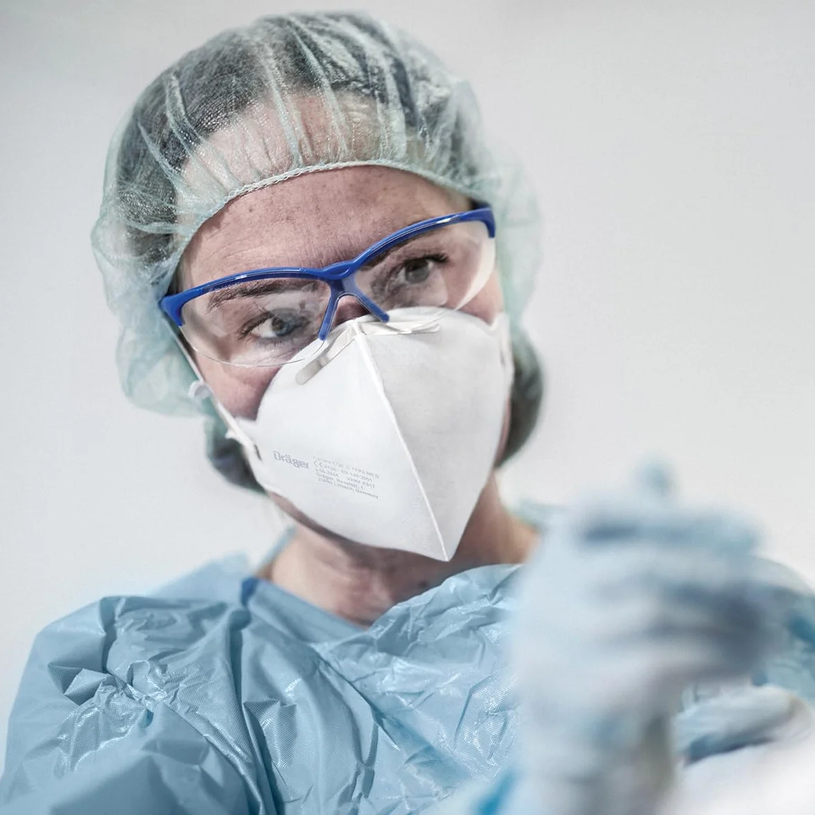 Dräger X-plore 1730 FFP3 maska NR D, ochrona ust, maska przeciwpyłowa, ochrona dróg oddechowych, maska FFP3, rozmiar uniwersalny, 3 sztuki w opakowaniu
