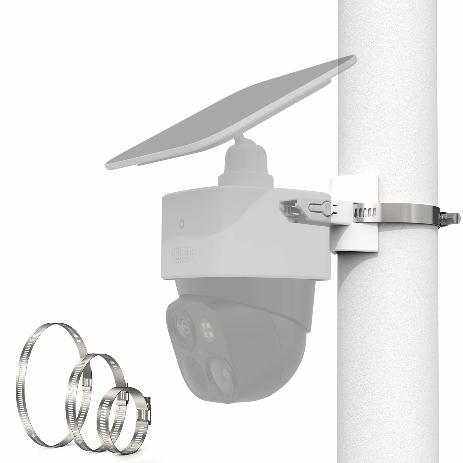 HOLACA Uchwyt do masztu Kompatybilny z eufy Security SoloCam S340/E30/E42, Uchwyt do masztu