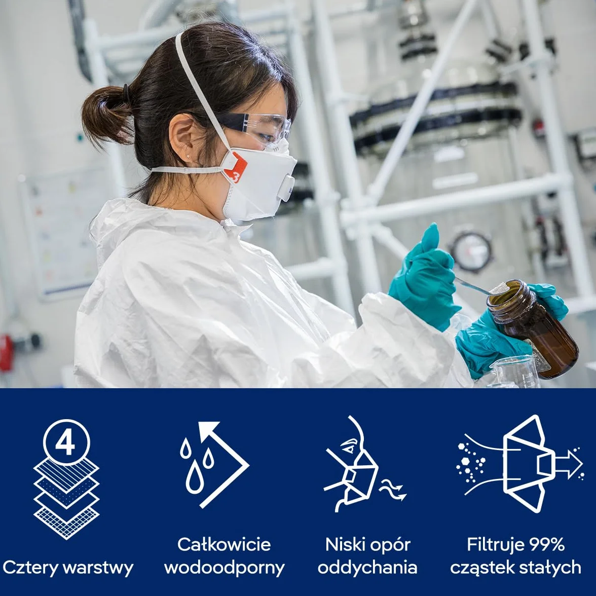 Dräger X-plore 1930 V | 10 masek ochronnych FFP3 z zaworem
