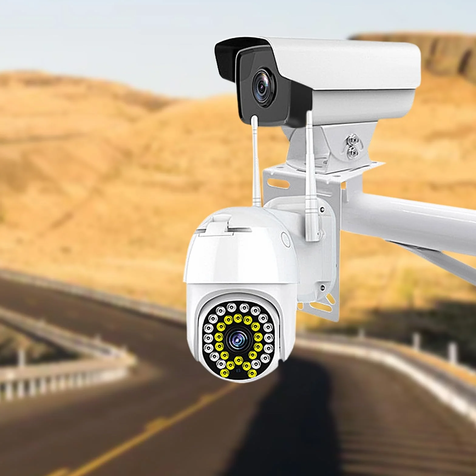 Uchwyt ścienny w kształcie litery L uniwersalny do kamery bezpieczeństwa CCTV, metalowy uchwyt do montażu kamery CCTV uniwersalne otwory wspornik instalacyjny