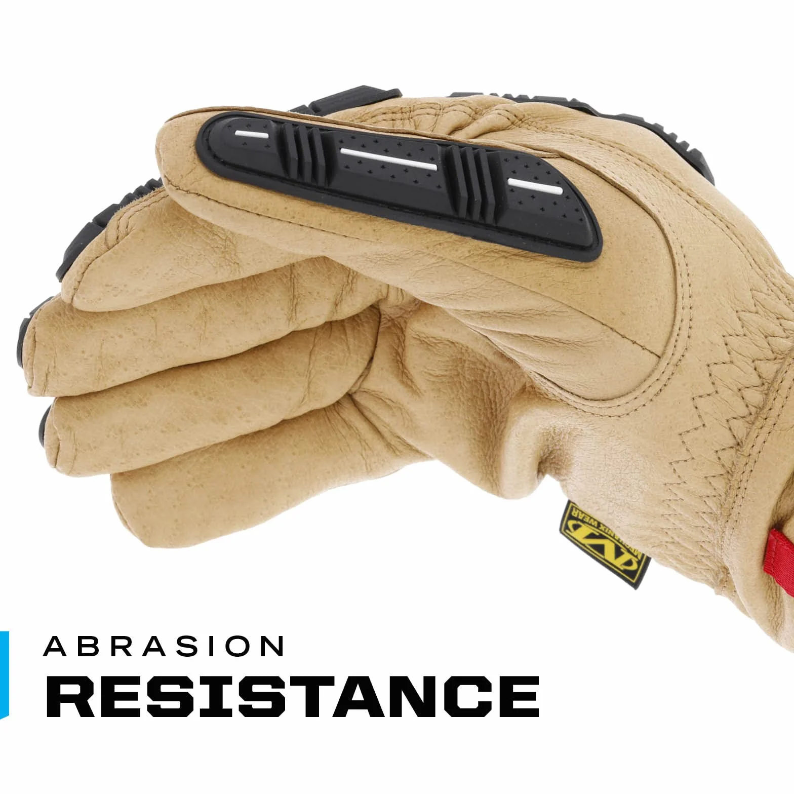 Mechanix Wear: Durahide M-Pact Driver F9-360 skórzane rękawice robocze: dookoła A9 odporność na przecięcie, odporność na ścieranie, ochrona przed uderzeniami (XL, brązowe)