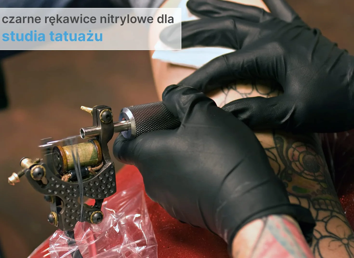 ARNOMED jednorazowe czarne rękawiczki, rozm. L, 100 sztuk/pudełko, bez talku i lateksu, rękawice nitrylowe, w rozm. S, M, L i XL