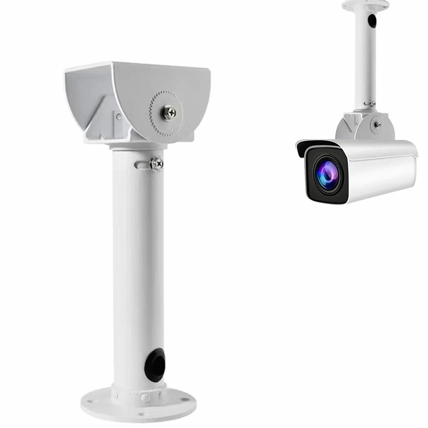 Uchwyt do kamery monitoringowej, regulowany, uniwersalny uchwyt ścienny do kamer CCTV / kamer IP / kamer kopułkowych z uchwytem w kształcie litery T