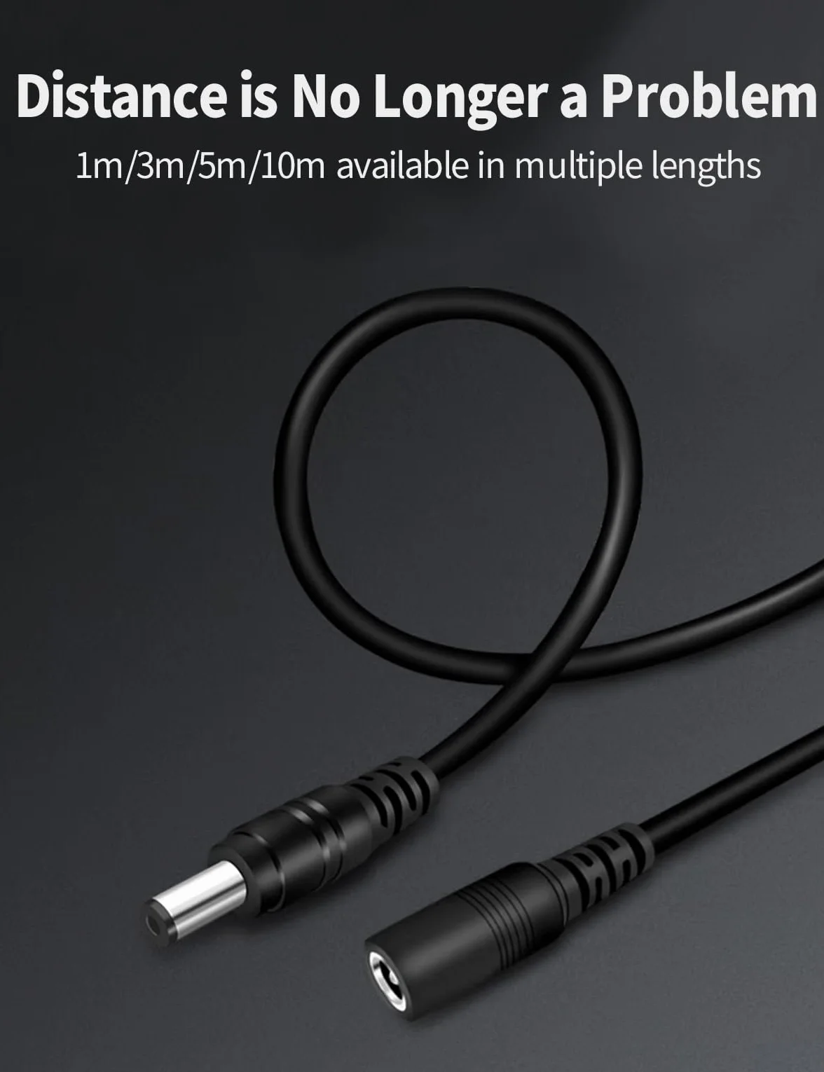 Tonton Kabel przedłużający DC 8 m, kabel przyłączeniowy DC do Reolink RLC-410W, E1 Outdoor, RLC-511WA, RLC-510WA, RLC-520A, RLC-510A, RLC-820A, RLC-810A, RLC-810A, RLC-823A, RLC-811A, RLC-811A C-822A