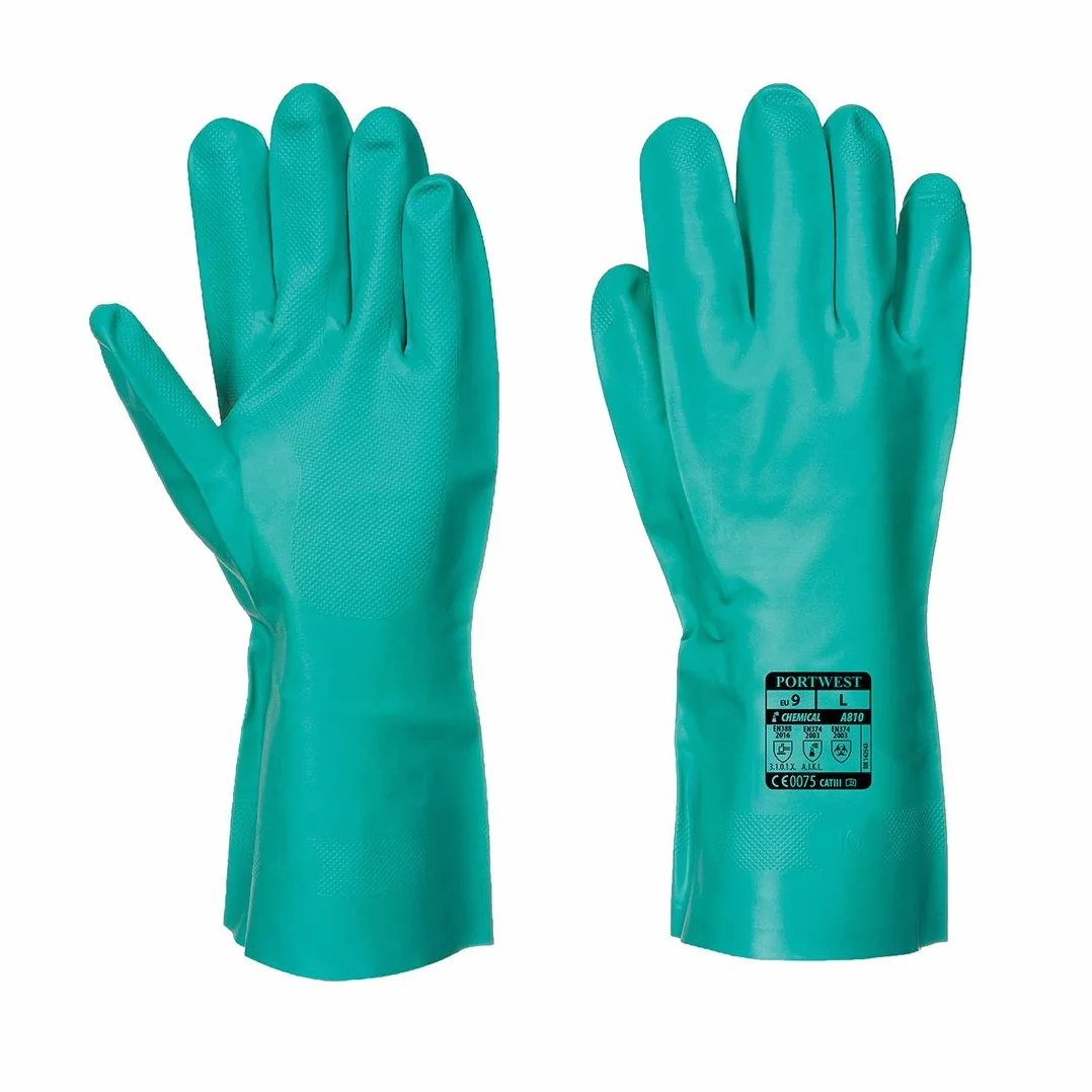 Portwest A810 Nitrosafe Chemikaliami Chroniaca Przed Rekawica, Regularny, Rozmiar 2XL, Zielony