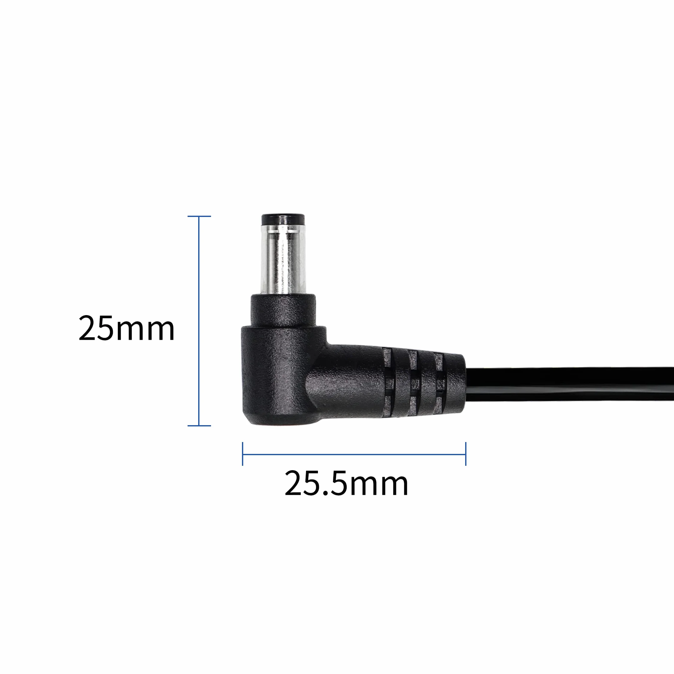 5,5 mm x 2,1 mm przedłużacz DC YACSEJAO 12 V DC kątowy zasilacz spiralny przedłużacz do kamer CCTV, kamer sieciowych IP, DVR i innych urządzeń