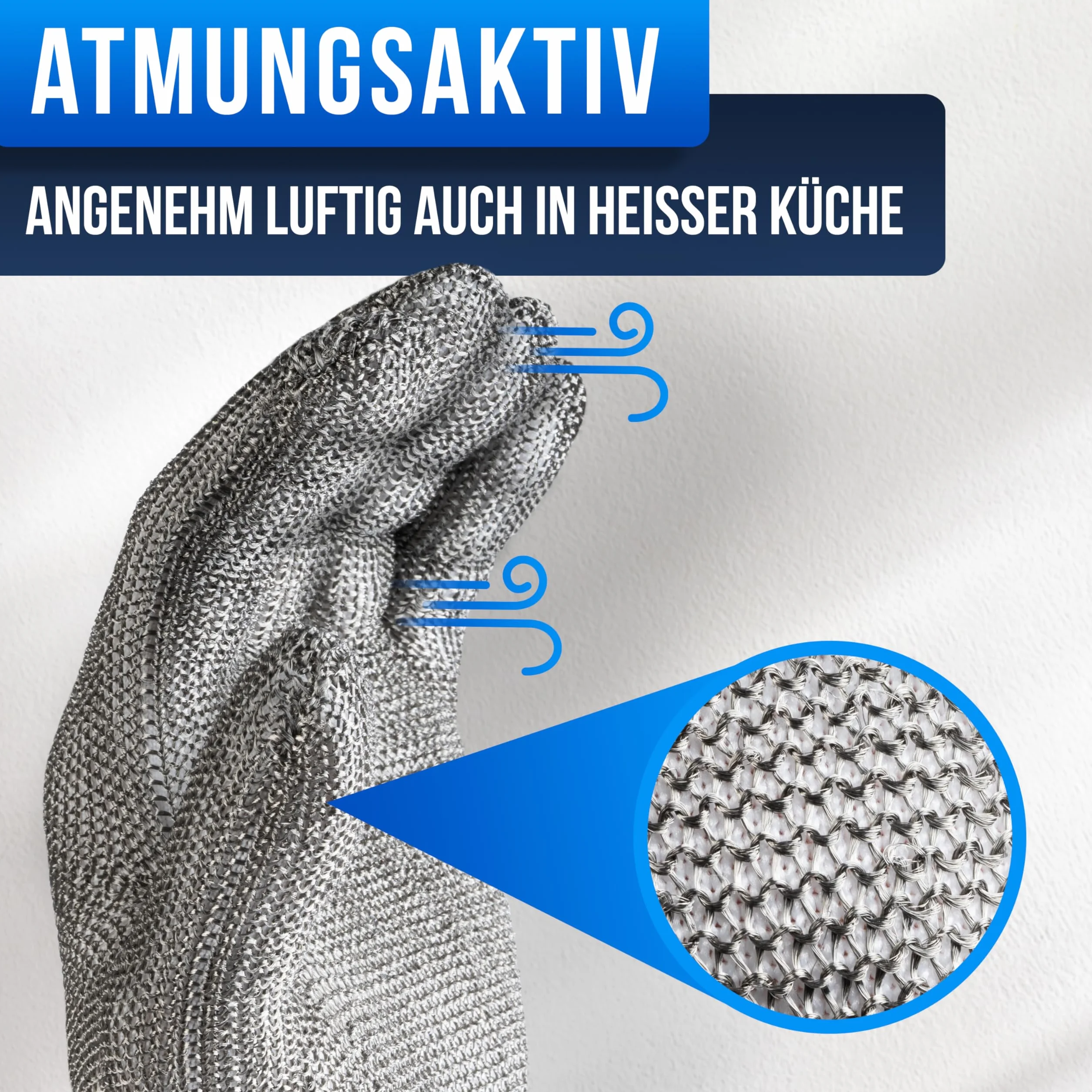 Rękawice ochronne z drutu ze stali nierdzewnej – wysoki komfort i bezpieczne cięcie – praktyczne, łatwe do czyszczenia i nadają się do kontaktu z żywnością – łącznie z bawełnianą rękawicą (XS)