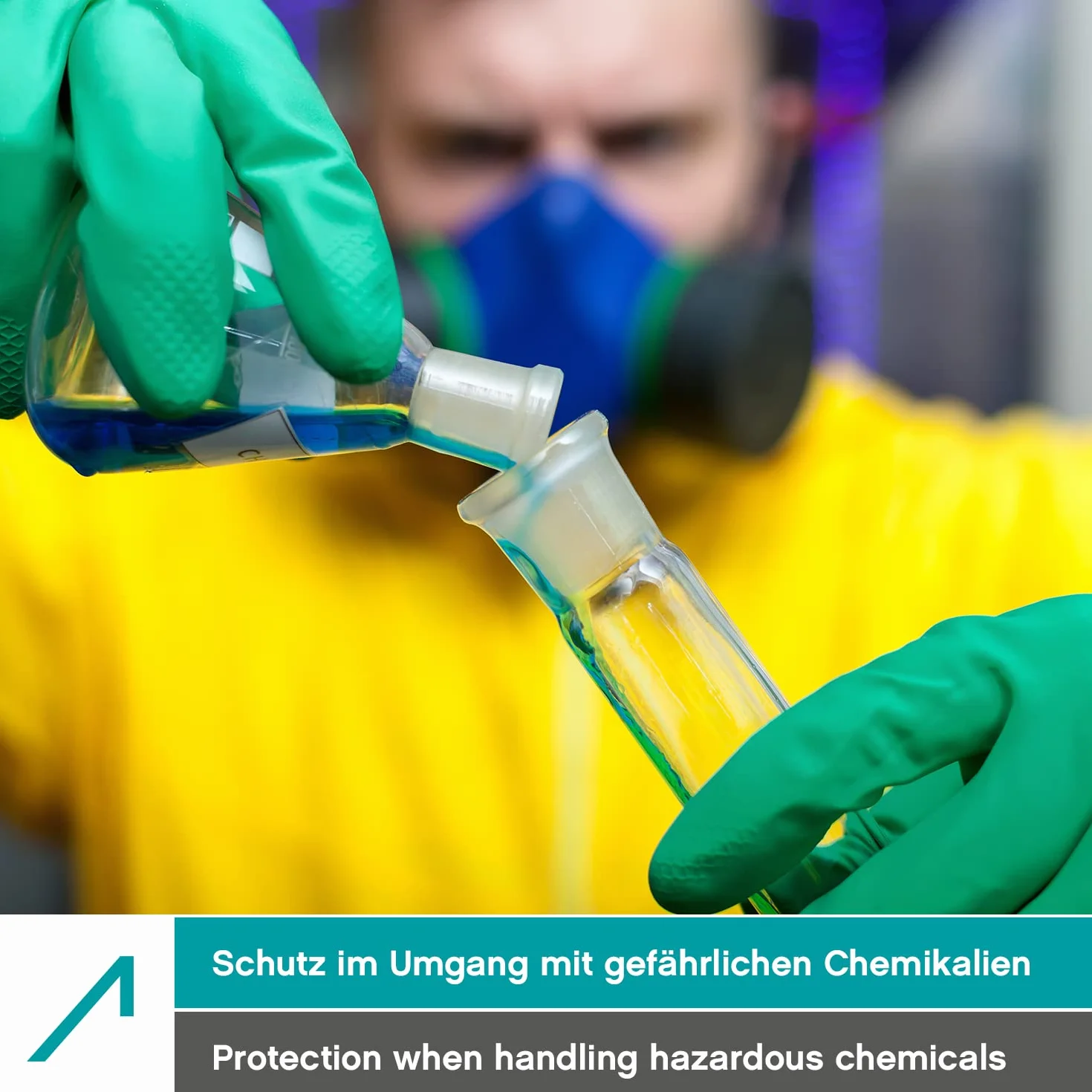 ACE Heisenberg rękawice nitrylowe - 3 pary - odporne na chemikalia do prac domowych i przemysłowych - bezlateksowe, wodoodporne, do czyszczenia i mycia naczyń - EN 388/374-1/374-5 - L