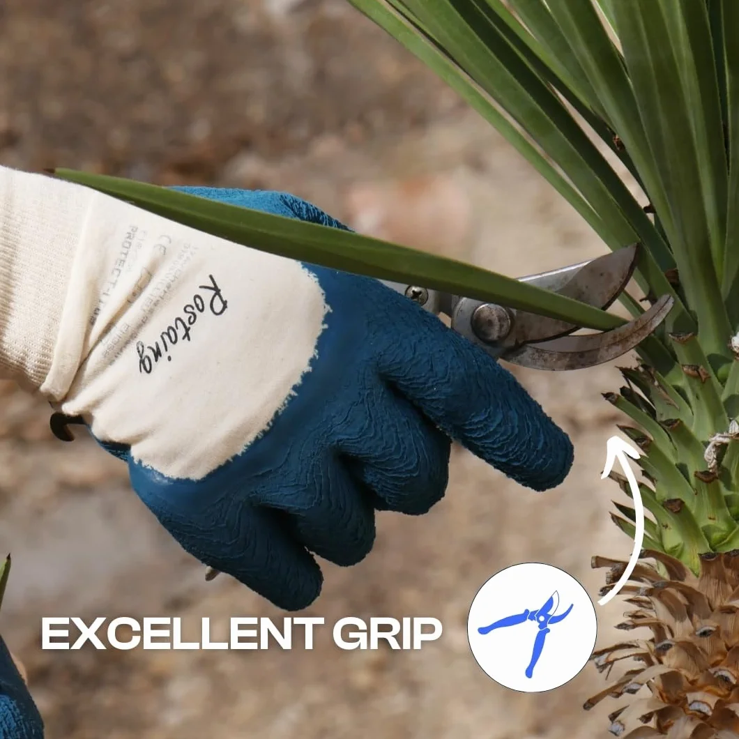 Rostaing PROTECT-IT09 Gants Jardinage des Rosiers et Petits Épineux Nieperméable Latex Épais Taille 09 rękawiczki, Vert Bleu, 9