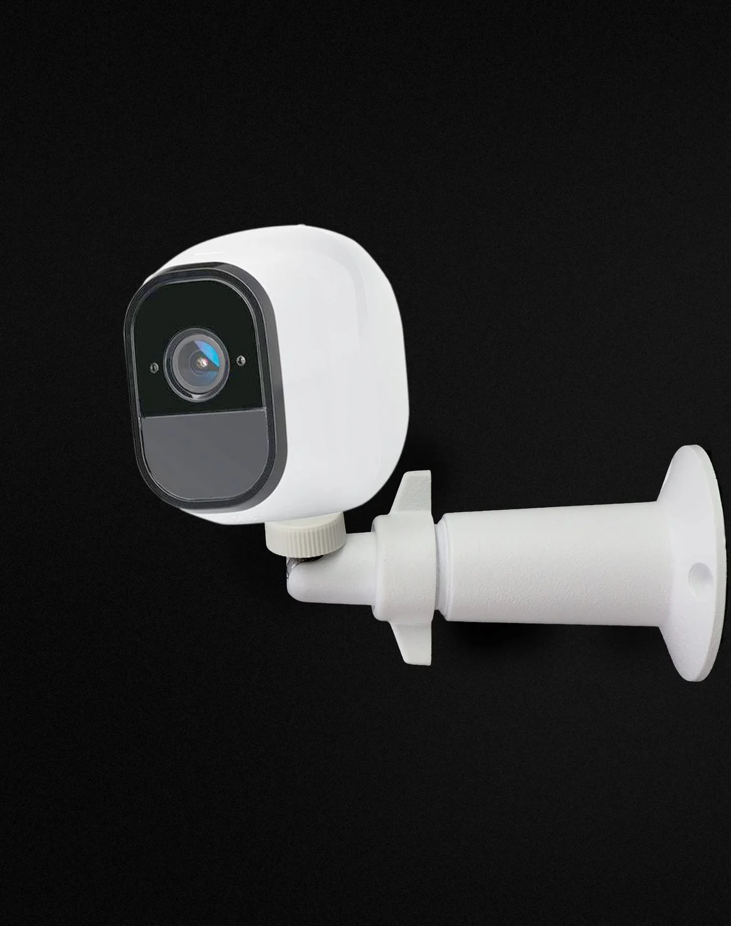 QWORK® Zestaw 3 uchwytów ściennych do kamer, biały, regulowany w zakresie 360°, kompatybilne z Arlo, Arlo Pro, Arlo Light, Arlo Go