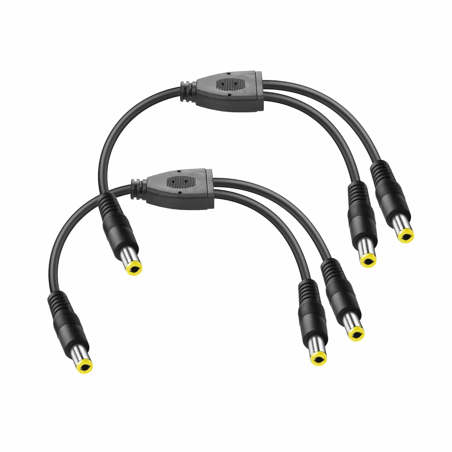 30 cm DC 5,5 x 2,5 mm 1 wtyczka na 2 wtyczki, kabel rozdzielający, rozdzielacz Y do kamer CCTV DVR, paski LED (2 sztuki)