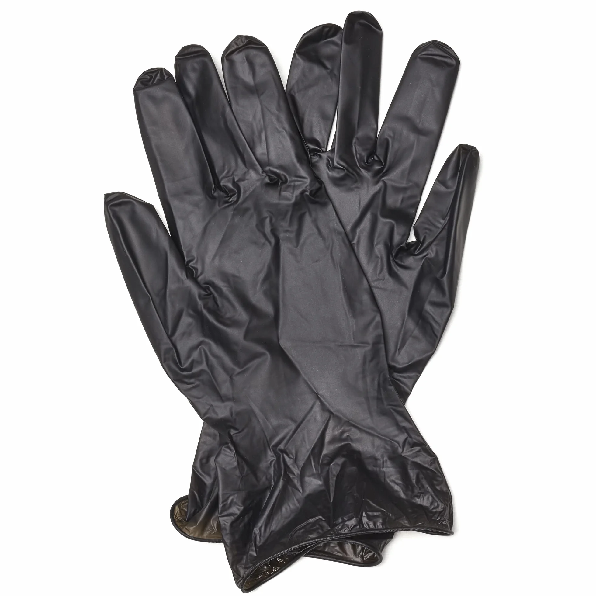 SPONTEX Extra Black jednorazowe rękawiczki z winylu, niepudrowane i nie zawierają lateksu, wszechstronne zastosowanie, w praktycznym pudełku, rozmiar M, opakowanie 100 sztuk, czarne
