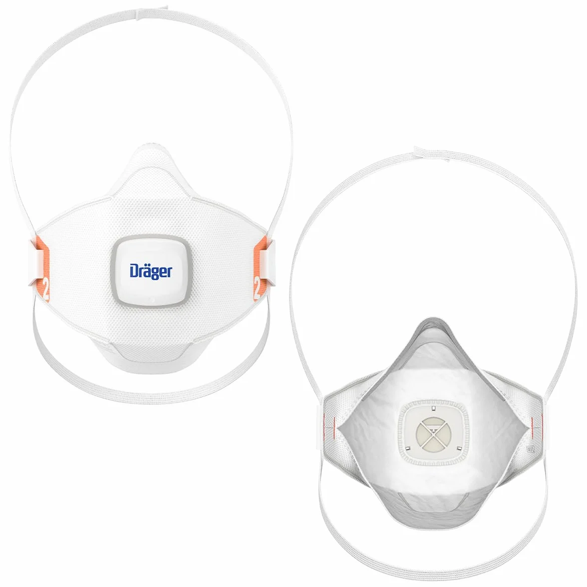 Dräger X-plore 1920 V, maska przeciwpyłowa, różne rozmiary, 3 lub 10 sztuk, maska ochronna FFP2 z zaworem