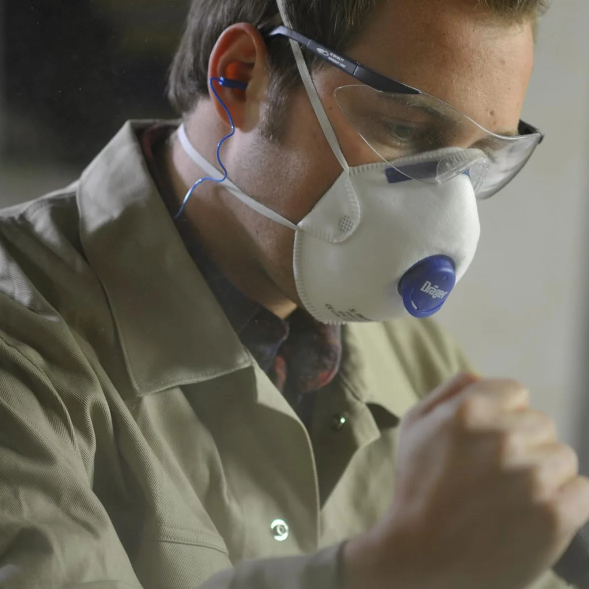 Dräger X-plore 1310 V FFP1 maska oddechowa z zaworem, jednorazowa maska przeciwpyłowa przeciwko nietoksycznym pyłom i cząsteczkom dymu, rozmiar uniwersalny, 3 sztuki