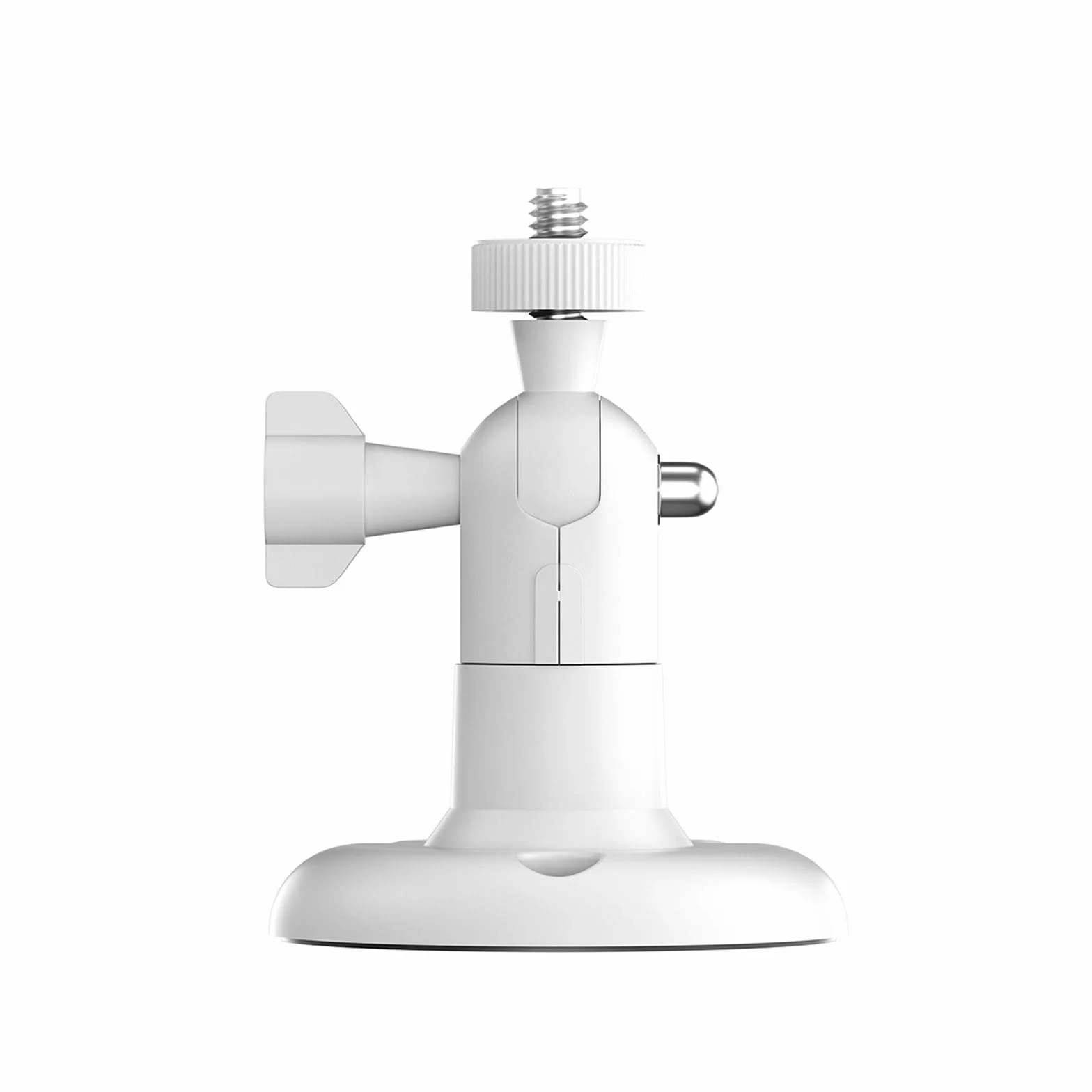 Uchwyt ścienny kompatybilny z Eufycam 1/2/2C/2C Pro/3/3C/E & Arlo Pro 2/3/4/Ultra/Essential, 2 sztuki, regulowany uchwyt kamery bezpieczeństwa 360°, do użytku wewnątrz i na zewnątrz, biały, gwint 1/4"