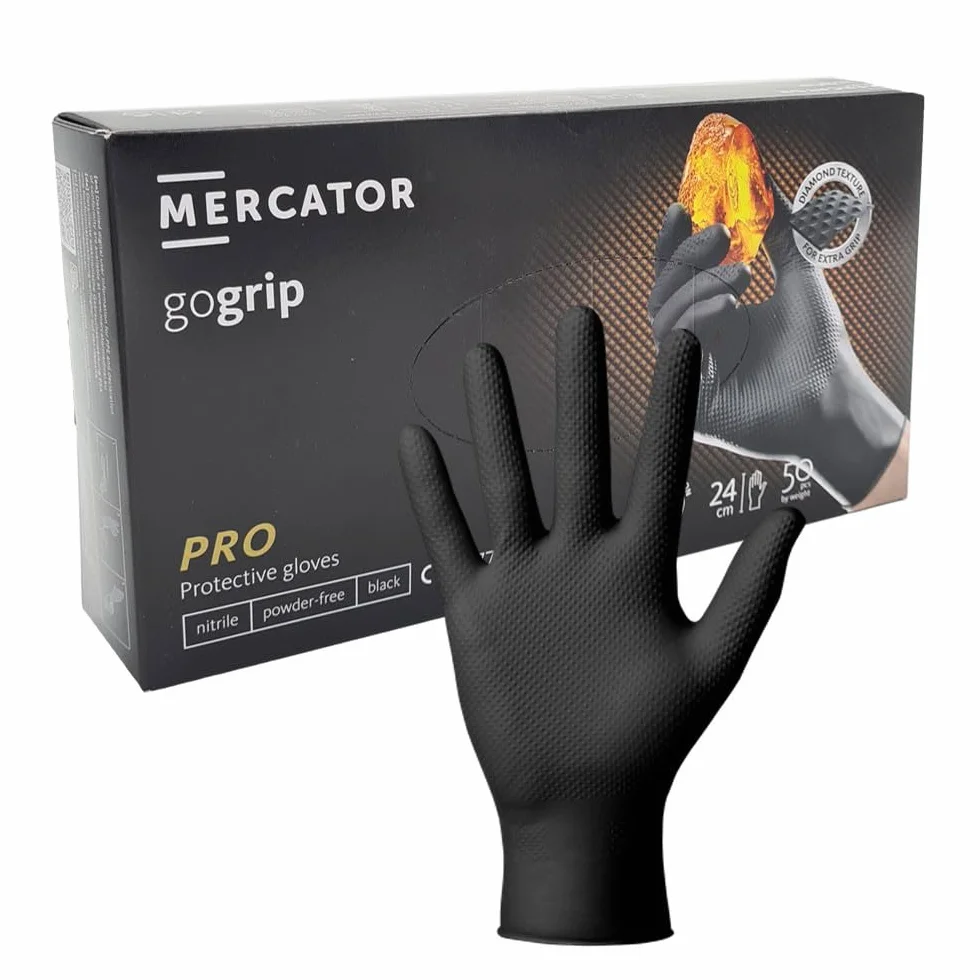 MERCATOR MER20311 Rękawiczki jednorazowe czarny