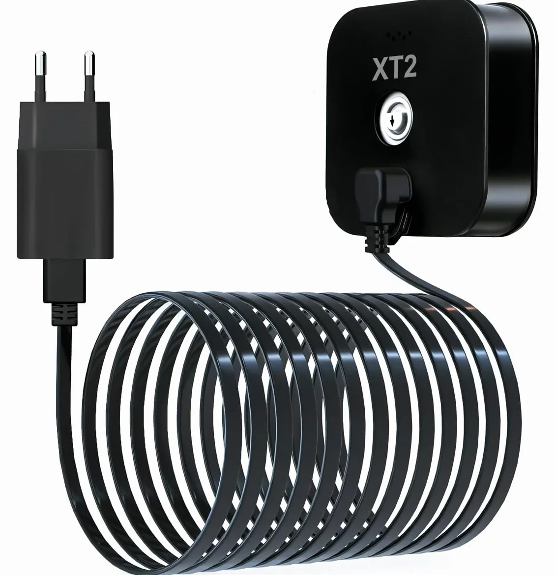 Basesailor 9M Blink XT XT2 Ladekabel mit Ladegerät,Wandadapter Stromversorgung Rechtwinkligen 90 Grad Micro USB Flach Kabel,Wasserdichtes Netzteil Stromkabel für Blink XT XT2 Indoor Outdoor 3th Kamera