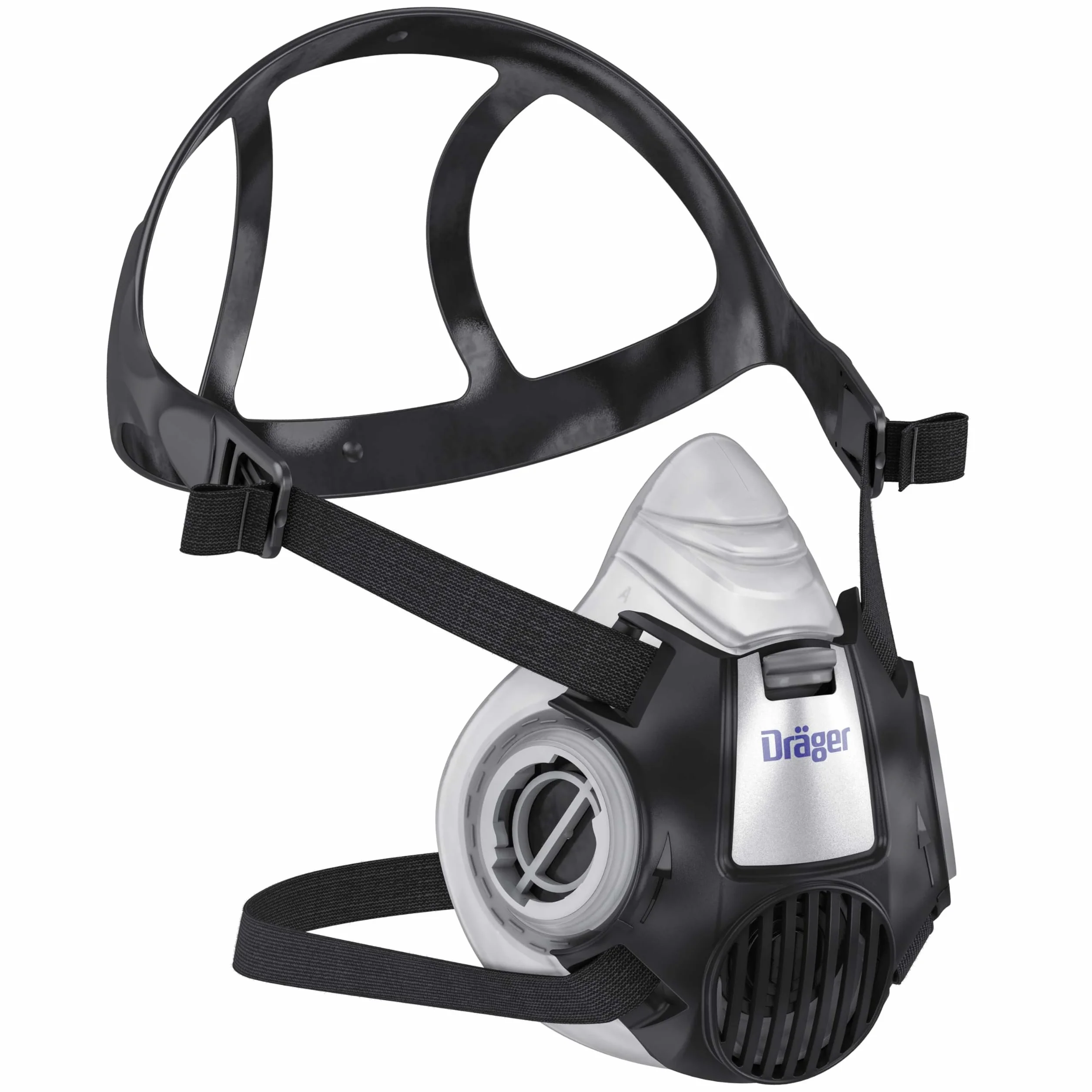 Półmaska ochronna Dräger X-plore 3300 do prac budowlanych | Półmaska przeciwpyłowa z filtrami bagnetowymi | Rozmiar L