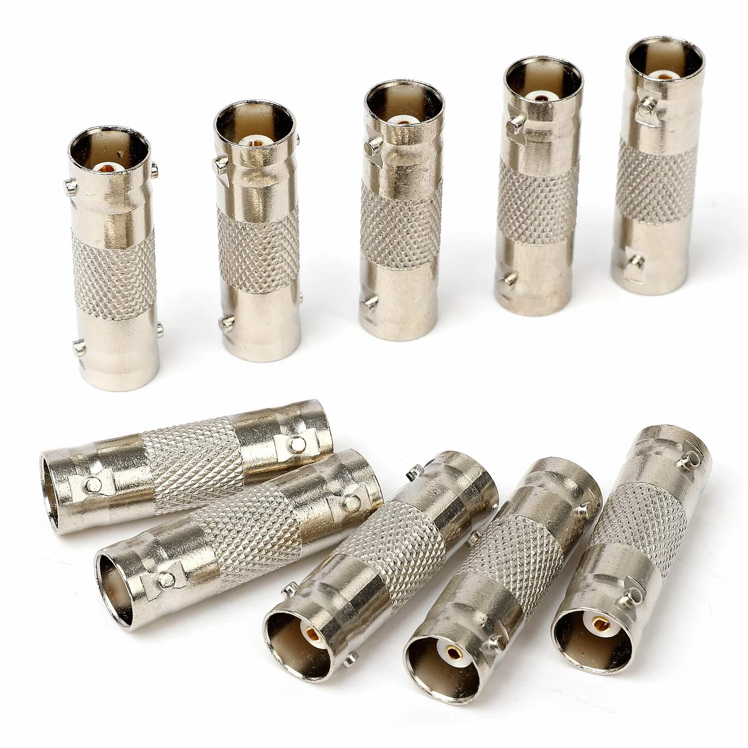 Hyber&Cara Gniazdo BNC na gniazdo BNC adapter do kabla BNC/SDI kamera monitorująca CCTV, 10 sztuk