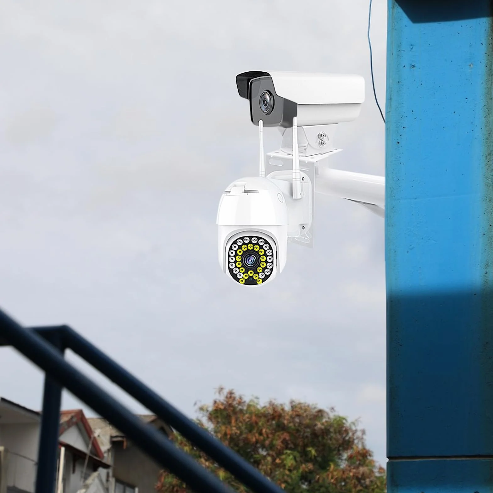 Uchwyt ścienny w kształcie litery L uniwersalny do kamery bezpieczeństwa CCTV, metalowy uchwyt do montażu kamery CCTV uniwersalne otwory wspornik instalacyjny